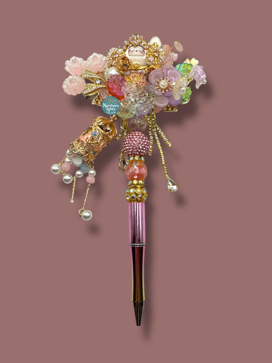 Fancy SP Garden Whimsy Pen With Lighted Lantern