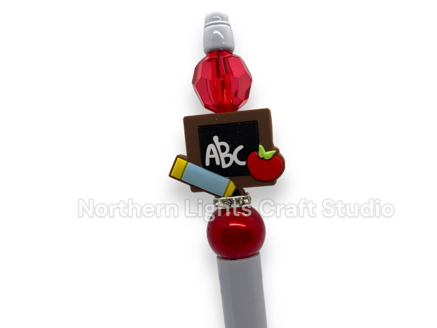 Bead Pen, Teacher Appreciation Gift, Inexpensive Teacher Gift, Bling Pen, Best Teacher Ever, Christmas Gift for Teachers, Teacher Apple