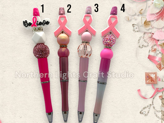 Breast Cancer Awareness Pen, Bling Pen, October Breast Cancer Awareness, Pink Ribbon Pen, Breast Cancer Pen, Rhinestone Breast Cancer Pen