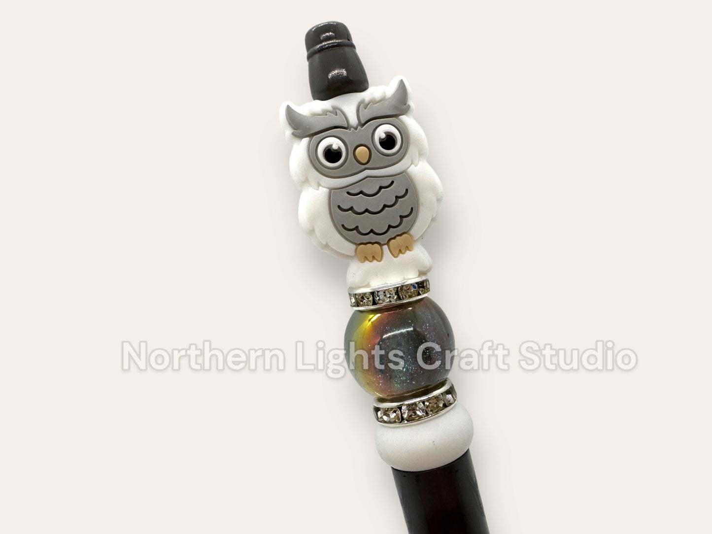 Custom Beaded Owl Pen