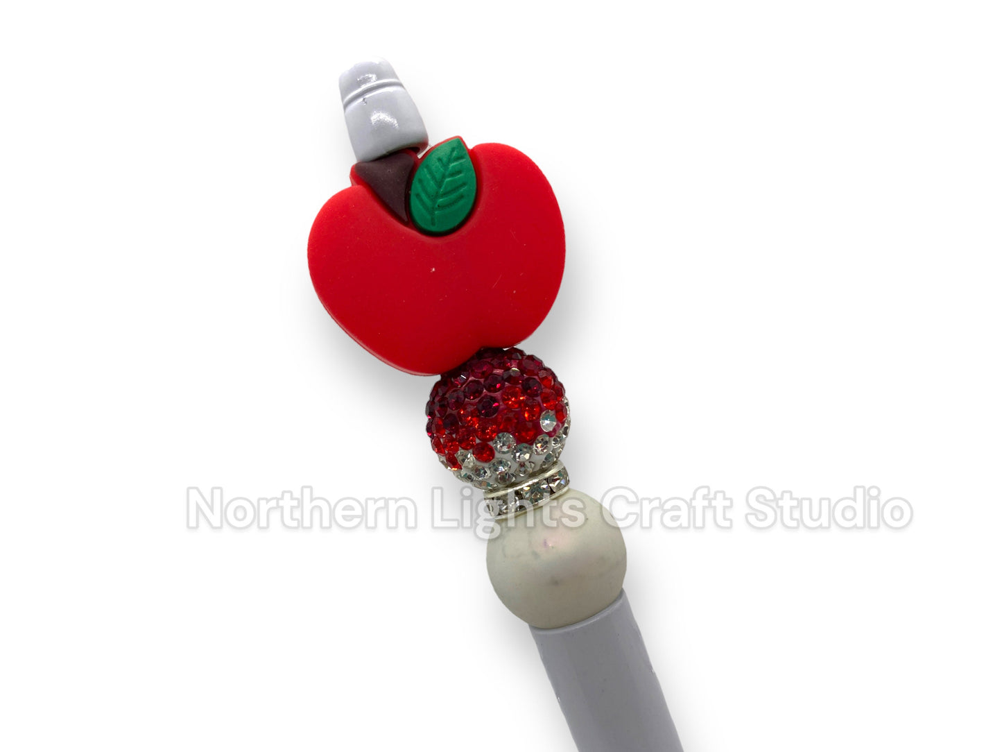 Bead Pen, Teacher Appreciation Gift, Inexpensive Teacher Gift, Bling Pen, Best Teacher Ever, Christmas Gift for Teachers, Teacher Apple