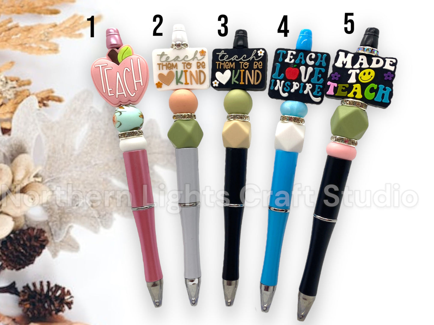Beaded Boho Teacher Pens, Teacher Gift, Bling Teacher Pen, Best Teacher Ever, Teacher Christmas Gift, Teacher Pen, Teach Them to be Kind