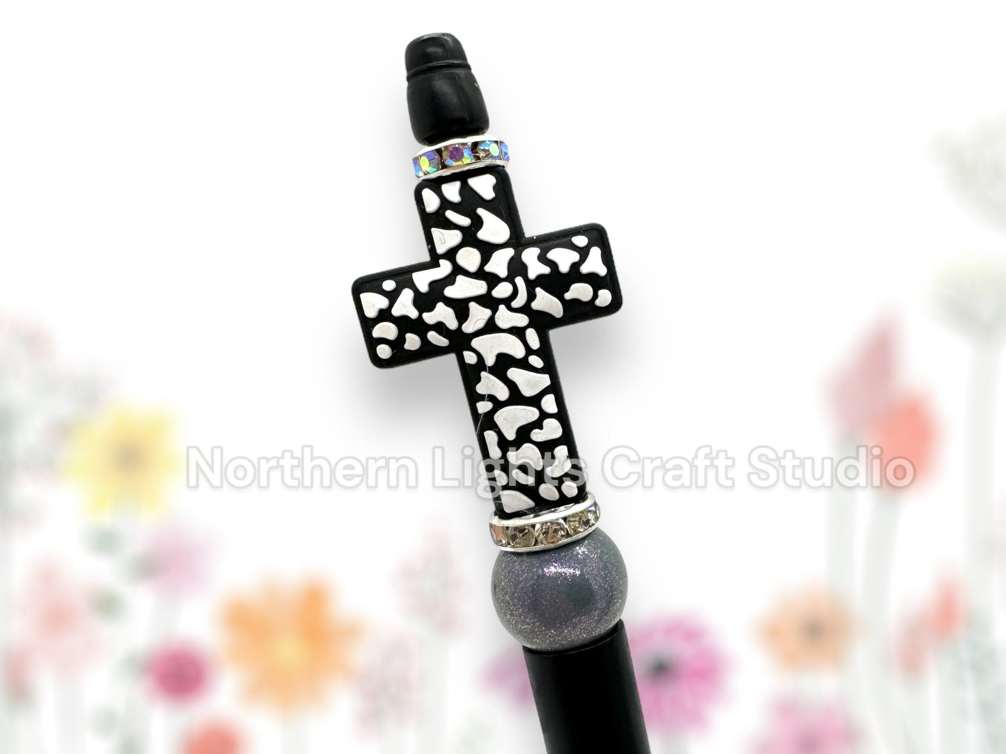 Custom Beaded Cross Pen