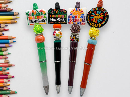 Teacher Appreciation Gift, Cool Teacher Pen, Good Day to Teach Tiny Humans Beaded Pen, Teacher , Cute Teacher Pen, Gift for Teachers