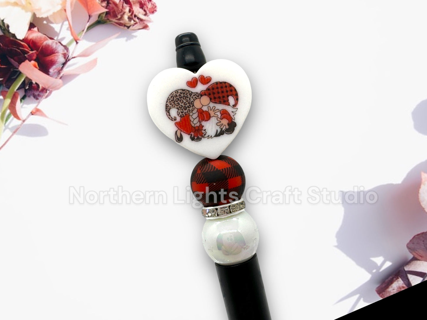Valentine's Day Pen, Bling Pen, Gnome Pen, Love Themed Pens, Happy Valentine's Day Pen, Gnome Truck Pen