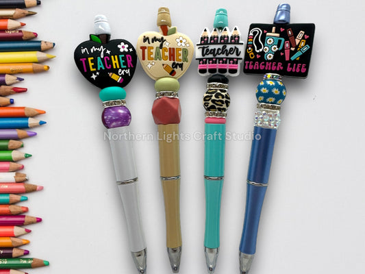 In My Teacher Era Custom Beaded Pen, Teacher Life Bead Pen, Teacher Pen , Cute Teacher Pen, Gift for Teachers