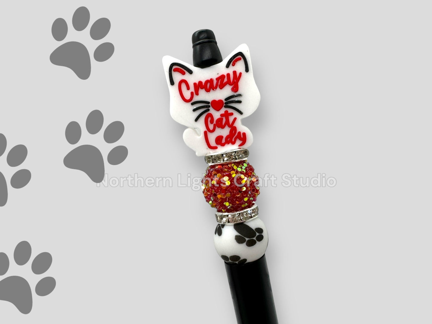 Custom Beaded Cat Pen, My Cat and I Talk S*it About You Bead Pen, Crazy Cat Lady Beaded Pen, Cat Pen, Siamese Cat Pen