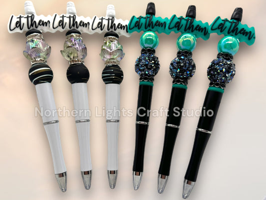 Let Them Handmade Beaded Pen