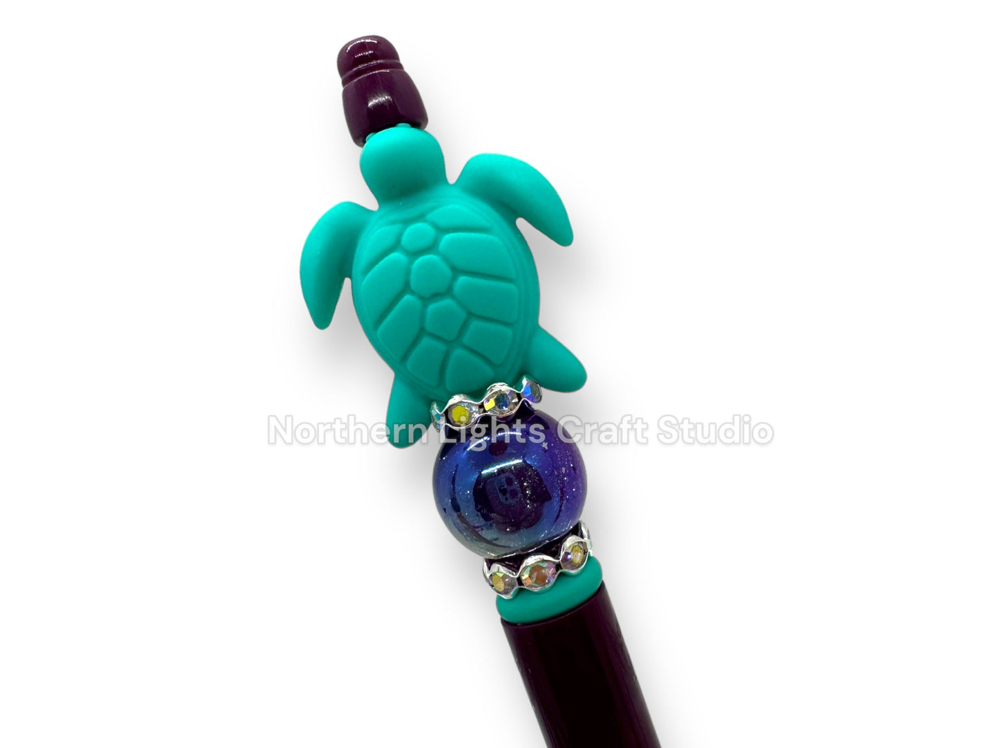 Beaded Mosaic Turtle Pen, Turtle Pen, Colorful Turtle, Mosaic Turtle Pen, Rhinestone Turtle Pen, Bling Turtle Pen, Turtle Collectable