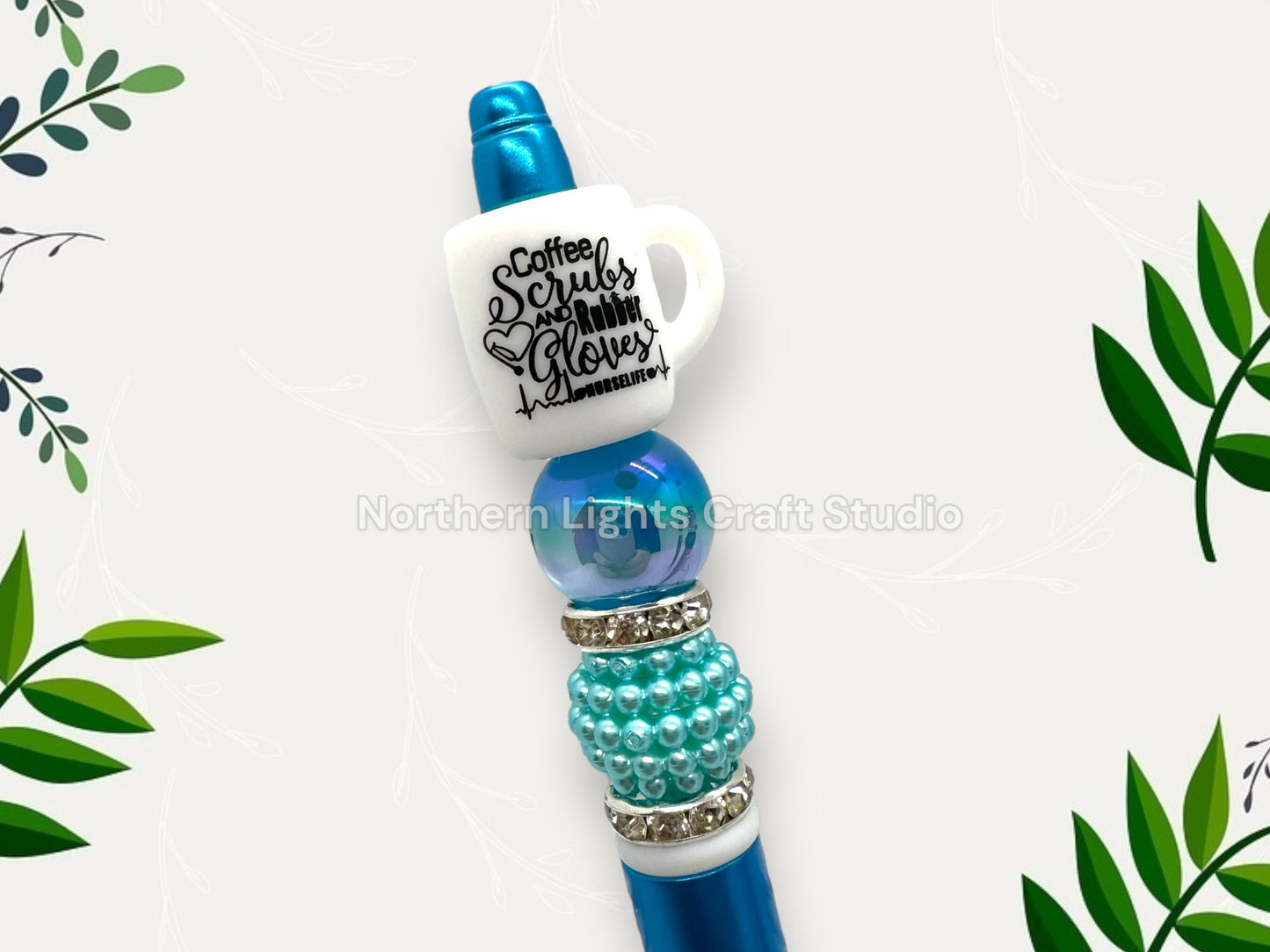 Coffee Pen with Sayings, Beaded Coffee Pen, Custom Coffee Pen, Gift for Coffee Lovers, Coffee Gift Basket Ideas, Get it Done, Teacher Life