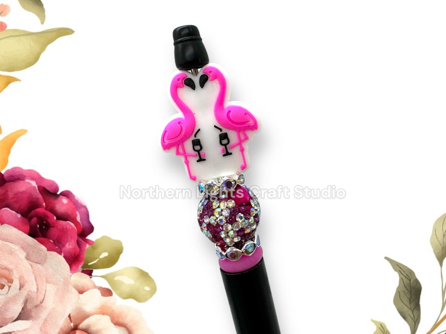 Hummingbird Beaded Pen, Custom Bird Pen, Flamingo Pen, Custom Bird Bead Pen, Bling Hummingbird Pen, Cardinal Bird Pen, Parrot Pen