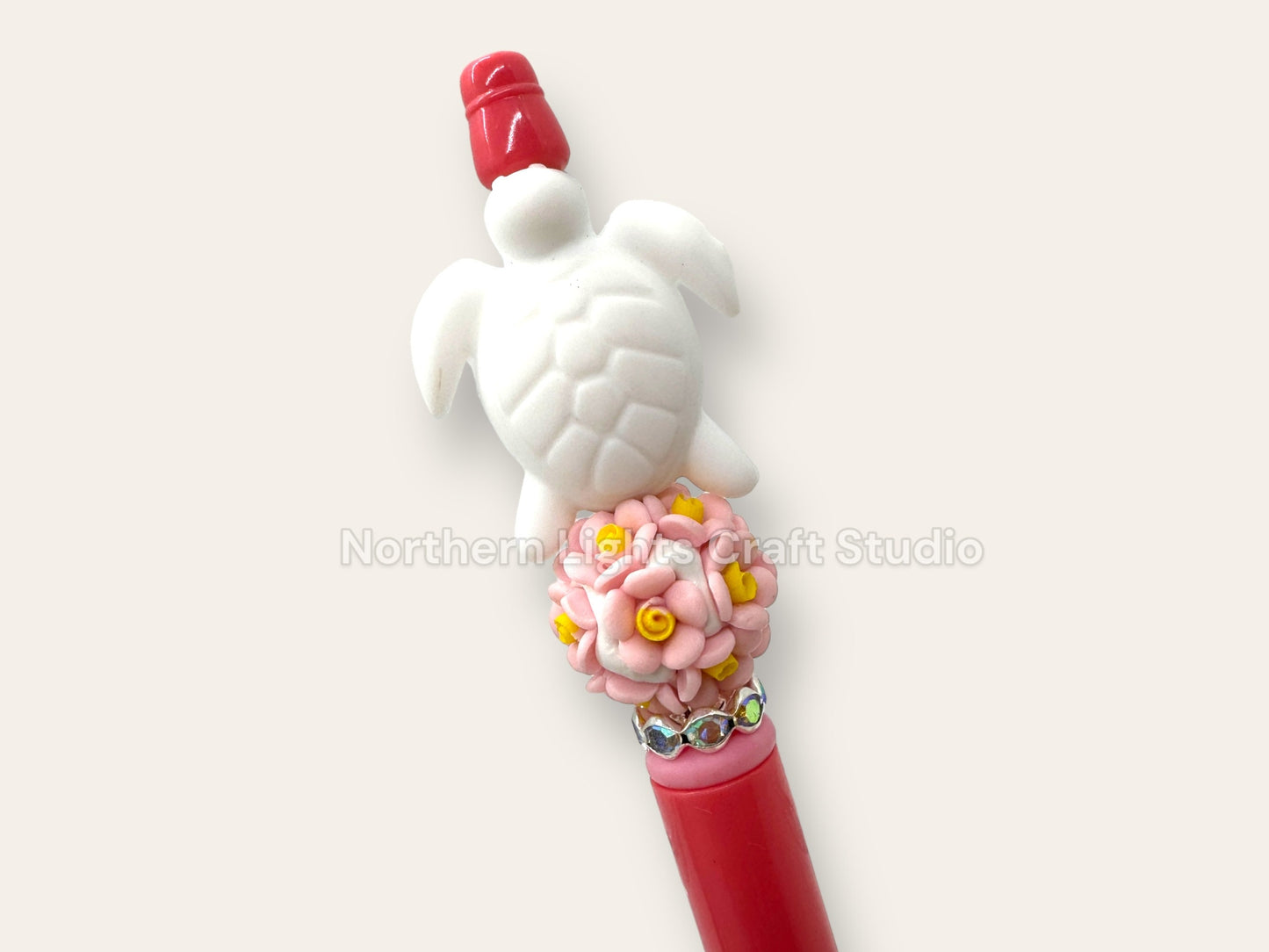 Beaded Mosaic Turtle Pen, Turtle Pen, Colorful Turtle, Mosaic Turtle Pen, Rhinestone Turtle Pen, Bling Turtle Pen, Turtle Collectable