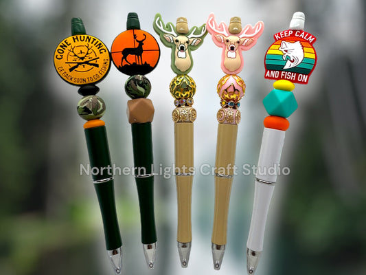 Gone Hunting Be Back Soon To Go Fishing Pen, Beaded Hunting and Fishing Pen, Outdoor Life  Pen, Gift for Hunters, Gift for Fishermen