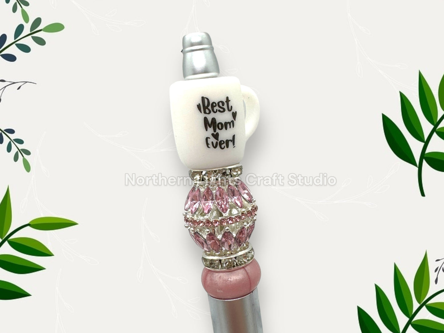 Custome Beaded Coffee Pen, Mama Needs Coffee, Bling Coffee Pen, Gift for Coffee Lovers, Gourmet Coffee Pen, Mom Pen, Girl Boss, Mom Gift