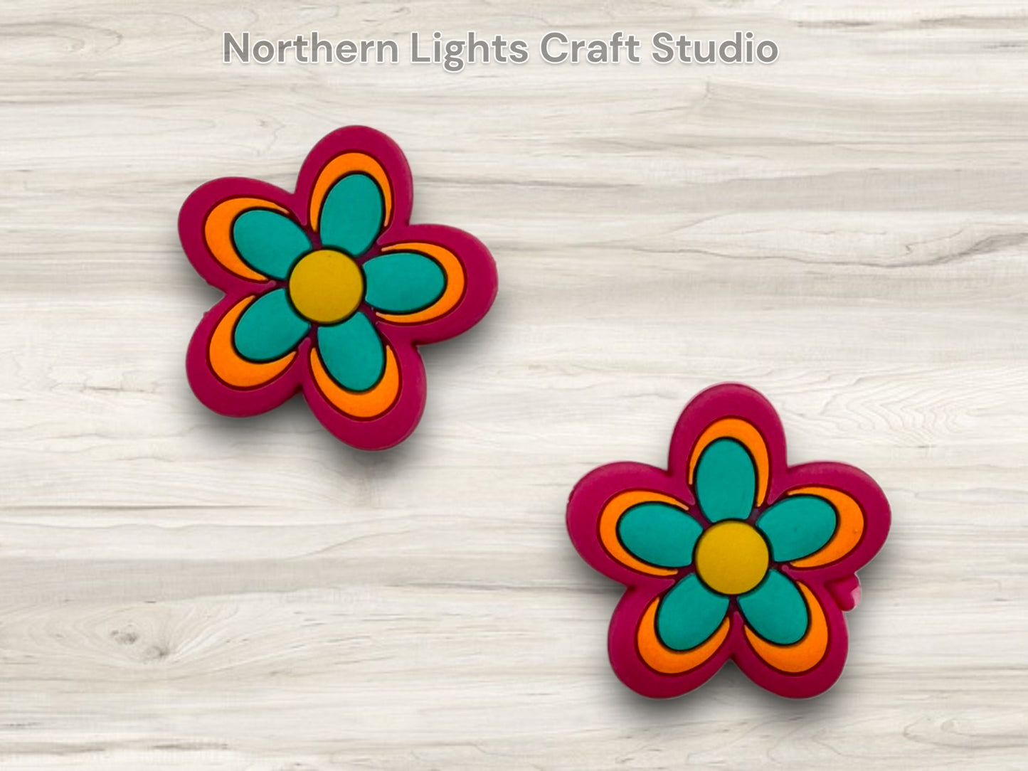 Flower Focal Bead, Retro Focal, Retro Flower Focal, Flower Focal Bead