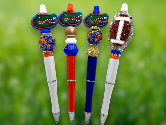 Custom Beaded Florida Alligator Pen