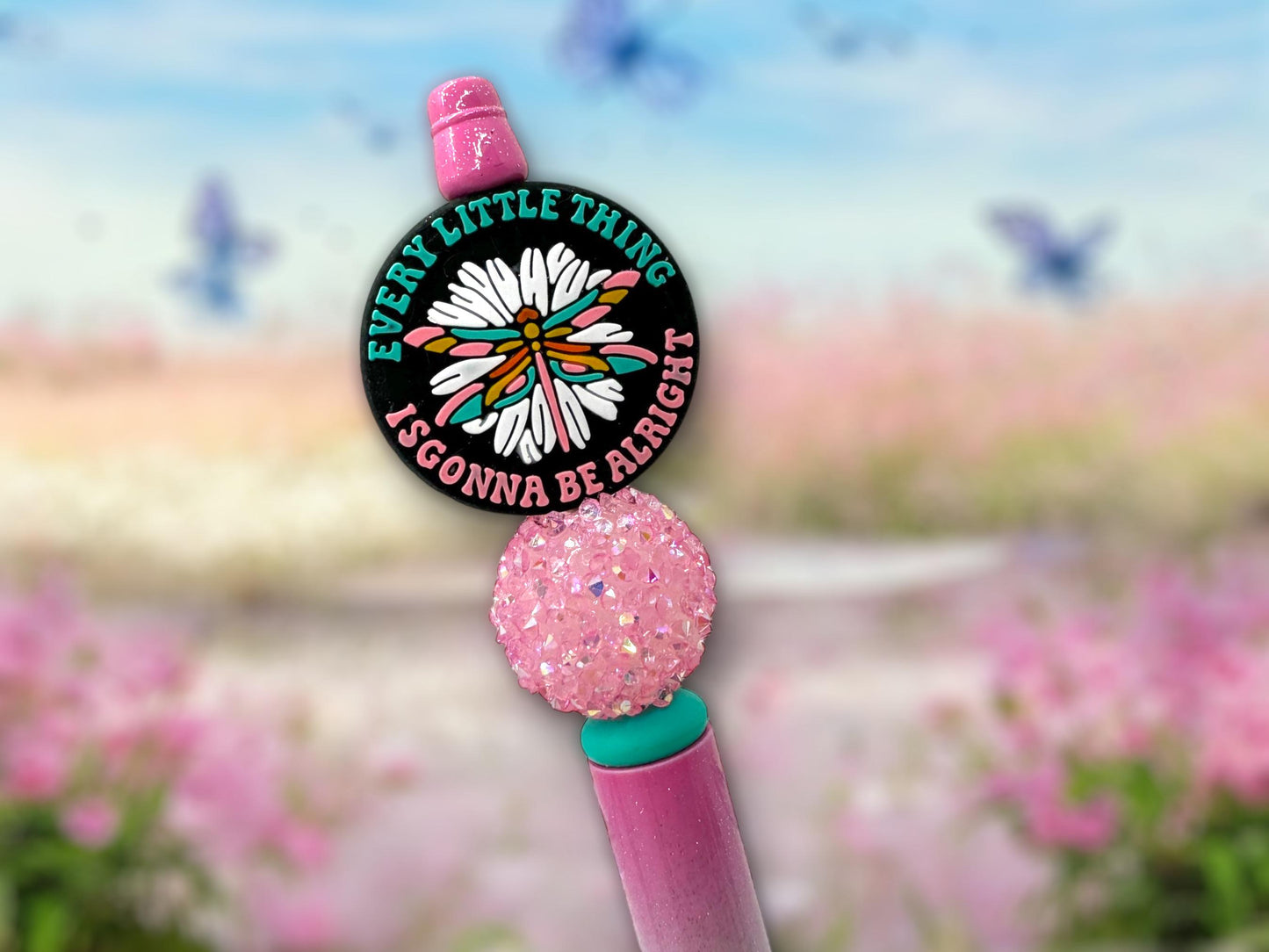 Beaded Dragonfly Pen, Rhinestone Dragonfly, Bling Dragonfly, Dragonfly Bling, Beaded Dragonfly, Every Little Thing is Gonna Be Alright
