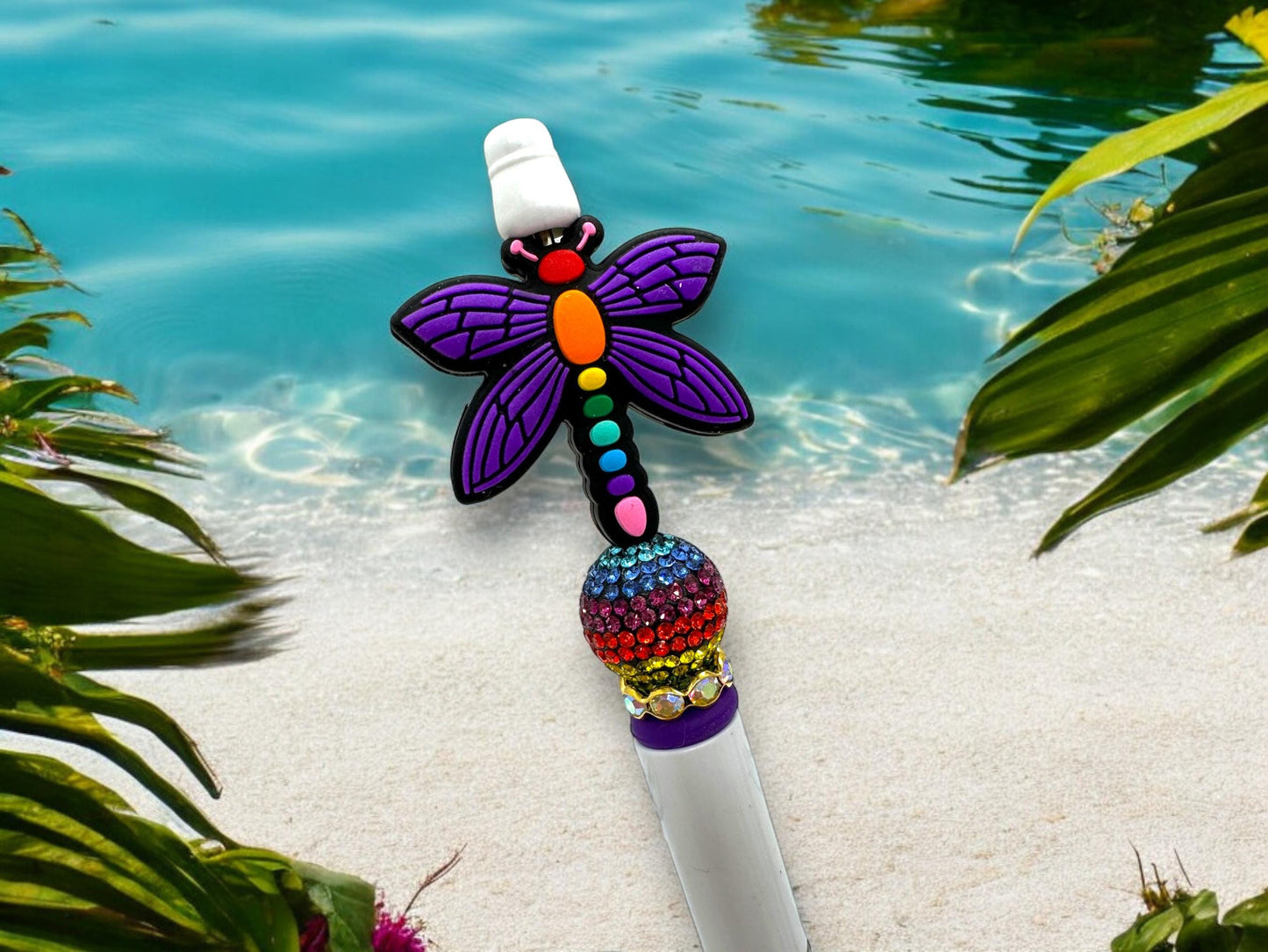 Beaded Dragonfly Pen, Rhinestone Dragonfly, Bling Dragonfly, Dragonfly Bling, Beaded Dragonfly, Every Little Thing is Gonna Be Alright