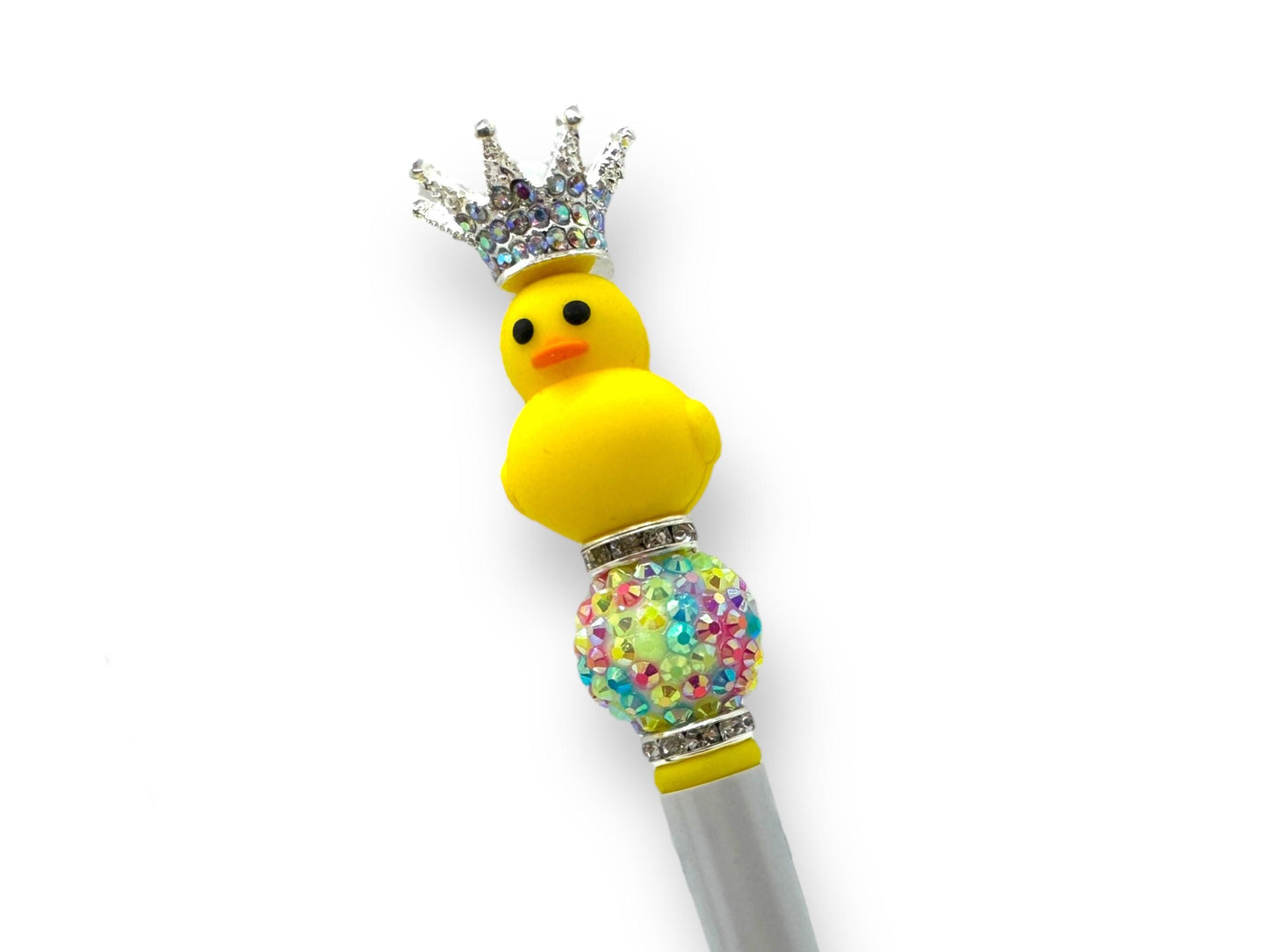 Handmade Beaded Rubber Duck Pen, Rubber Duckie Pen, Rubber Duckie Collector, Gag Gift, Stocking Stuffer Idea, Yellow Duck, Easter Basket Pen