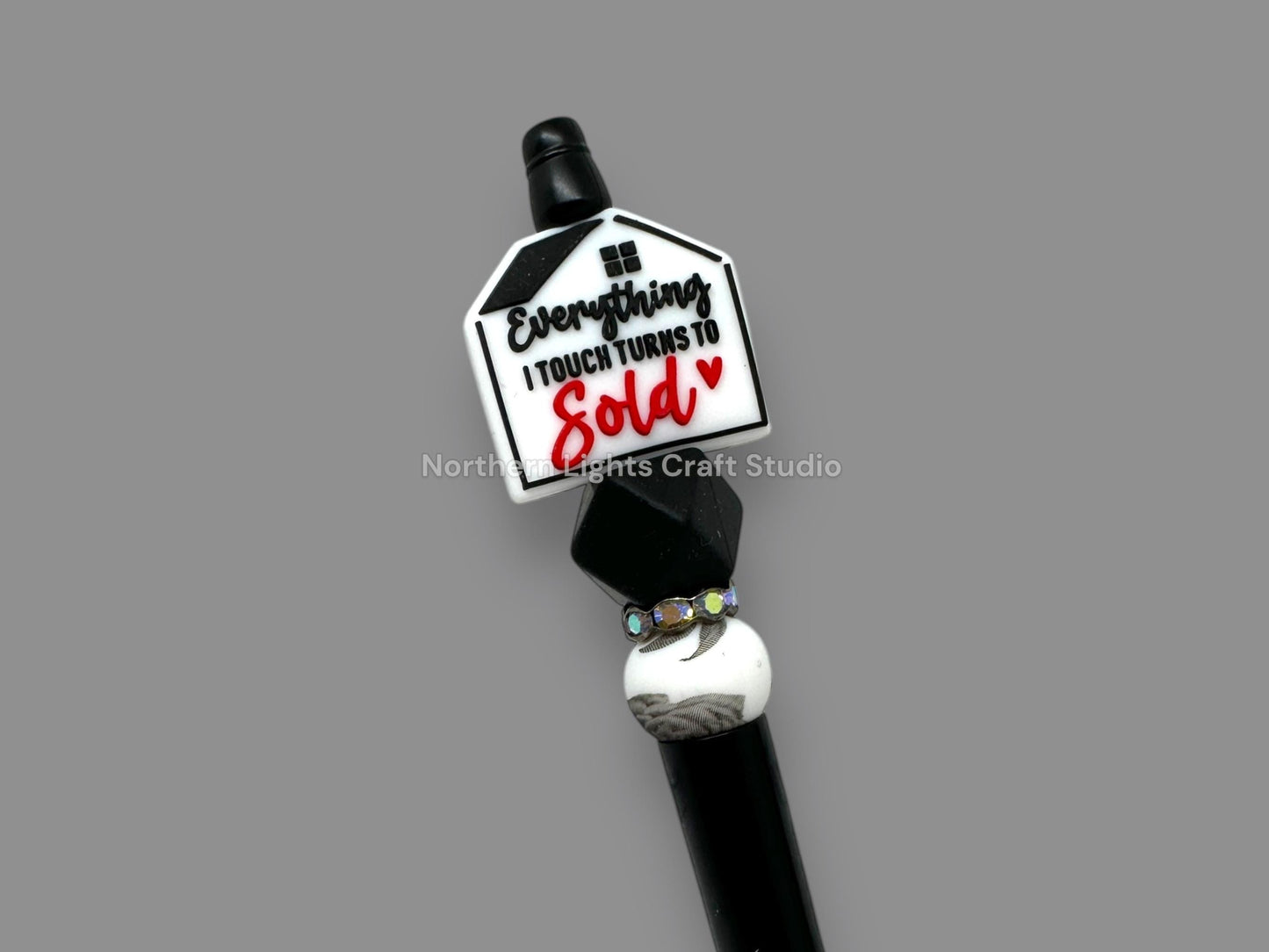 Custom Beaded Realtor Pen, Realtor Pen, Realtor Appreciation Gift, Real Estate Agent Gift, Gifts for Realtors, Gifts for Real Estate Agents